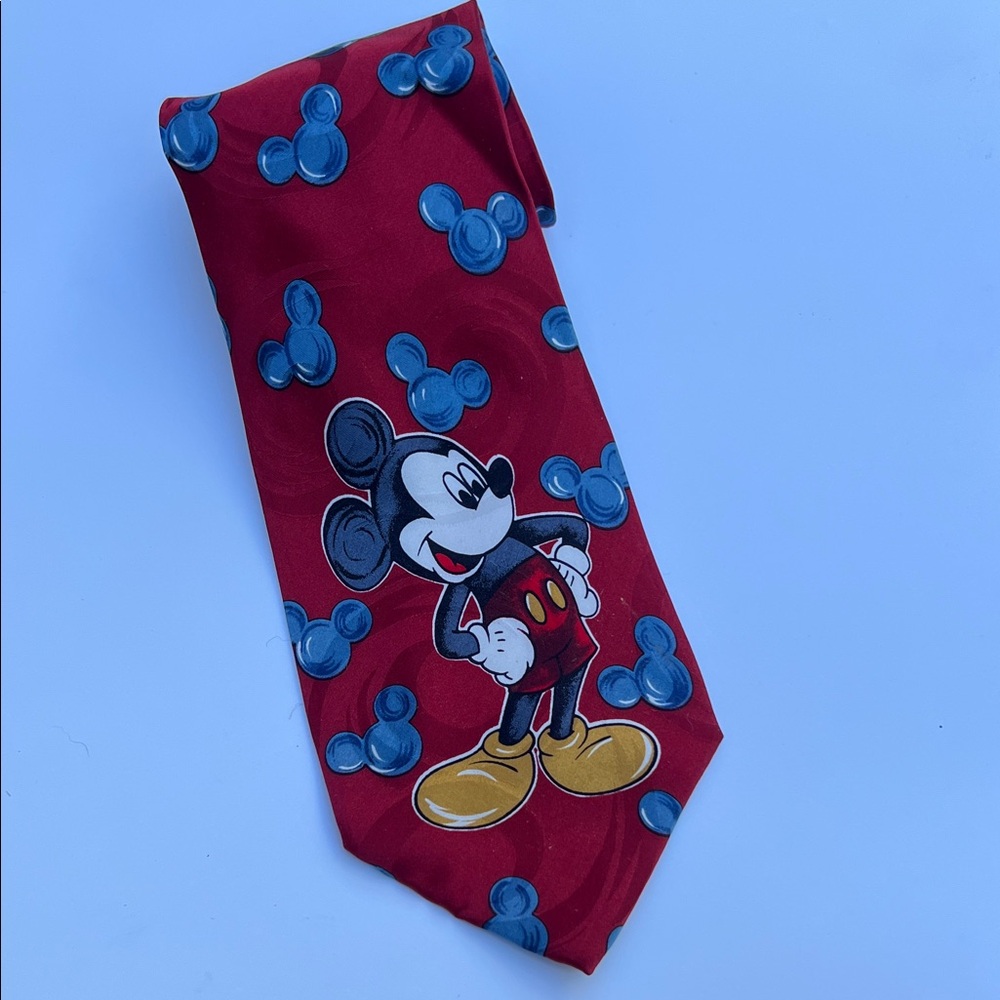 Disney Mickey Mouse Red Tie